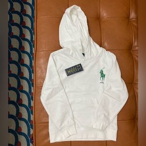 NWT polo hoodie with front pocket (children’s size 7)